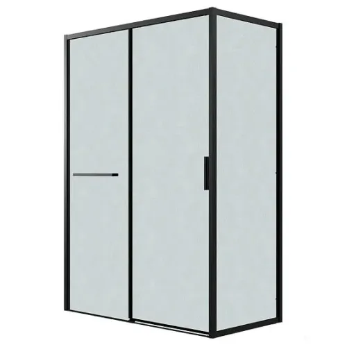 Душевое ограждение GROSSMAN 100.K33.05.110.21.02-200.K33.05.70.21.02 черный матовый