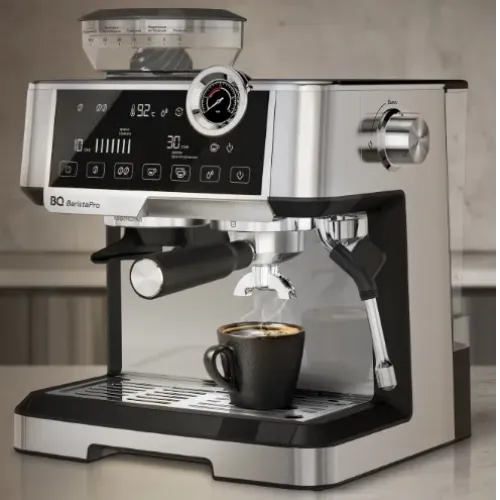 Кофеварка BQ CM5002 стальной-черный