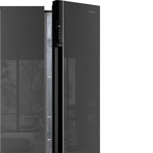 Холодильник WEISSGAUFF WSBS 600 NoFrost Inverter Inox Glass