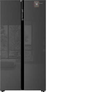 Холодильник WEISSGAUFF WSBS 600 NoFrost Inverter Inox Glass