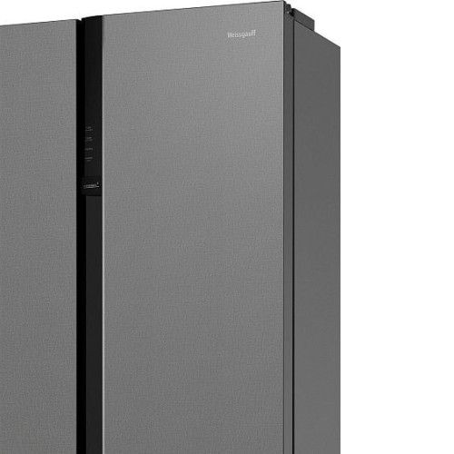 Холодильник WEISSGAUFF WSBS 600 NoFrost Inverter Bru Steel Glass