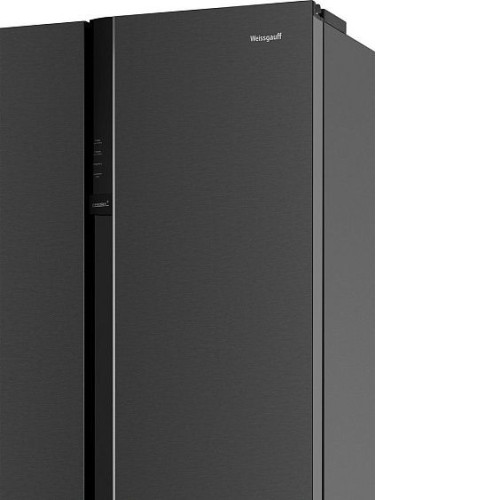 Холодильник WEISSGAUFF WSBS 600 NoFrost Inverter Inox Glass