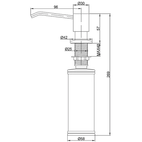 Дозатор PAULMARK Rein D002-BL