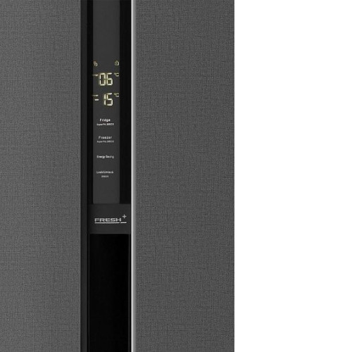 Холодильник WEISSGAUFF WSBS 600 NoFrost Inverter Bru Steel Glass