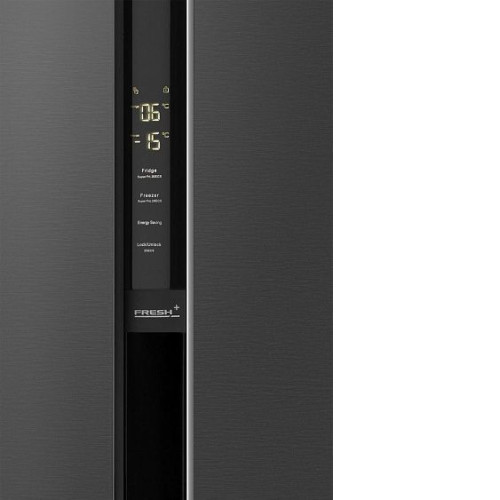 Холодильник WEISSGAUFF WSBS 600 NoFrost Inverter Inox Glass