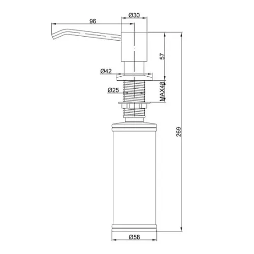 Дозатор PAULMARK Rein D002-CR