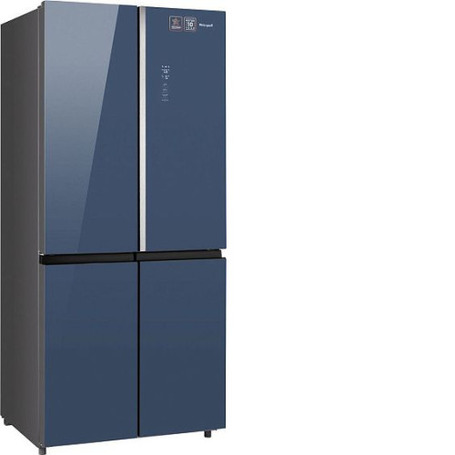 Холодильник WEISSGAUFF WCD 590 NoFrost Inverter Premium EcoFresh Blue Glass