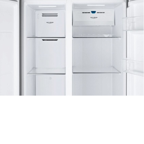 Холодильник WEISSGAUFF WSBS 600 NoFrost Inverter Bru Steel Glass