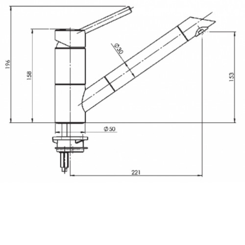 Смеситель для мойки REGINOX GOYA Croma K705K