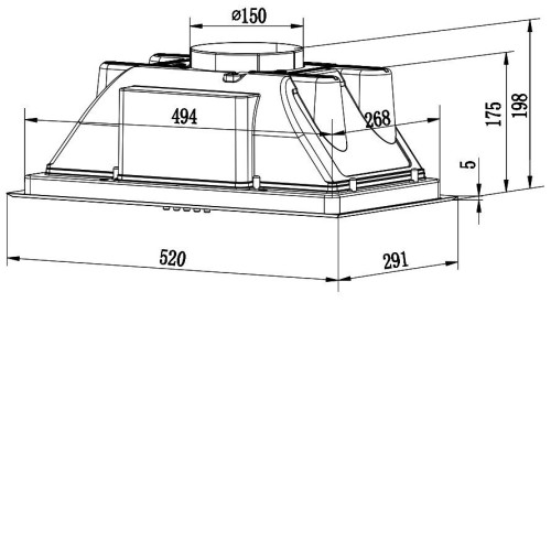 Вытяжка WEISSGAUFF BOX 850 WH