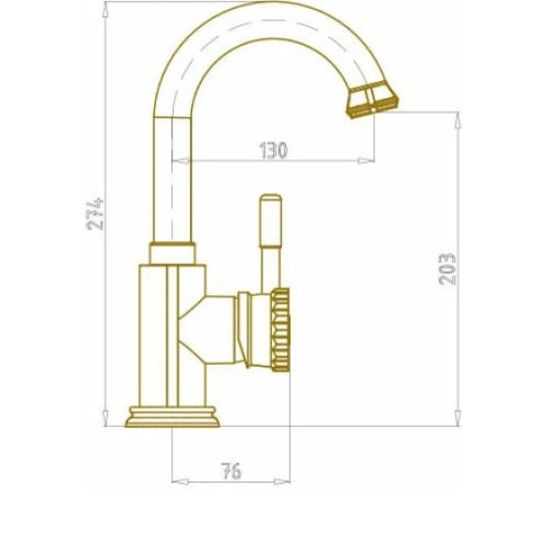 Смеситель BRONZE DE LUXE Windsor 10127