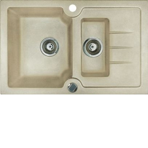 Кухонная мойка KUPPERSBERG modena 1,5b1d white alabas.