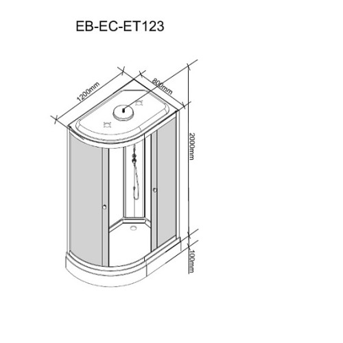 Душевая кабина PARLY EC1231L
