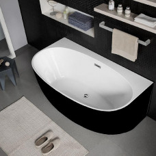 Ванна FRANK F6163 White+Black