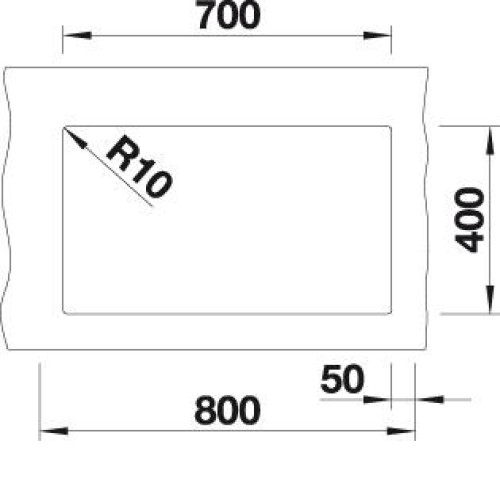 Кухонная мойка BLANCO SUBLINE 700-U SILGRANIT черный с отв.арм. InFino (526001)