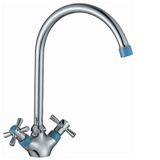 Смеситель DECOROOM DR51028 синий/хром