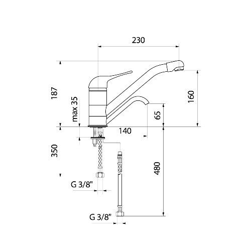 Смеситель для мойки WEBERT MAGGIORA drink water granit Grey MG920802