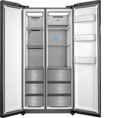 Холодильник WEISSGAUFF WSBS 590 BeG NoFrost Inverter Premium