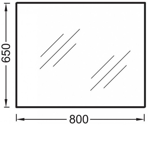 Зеркало JACOB DELAFON EB1098-NF 80х65 см