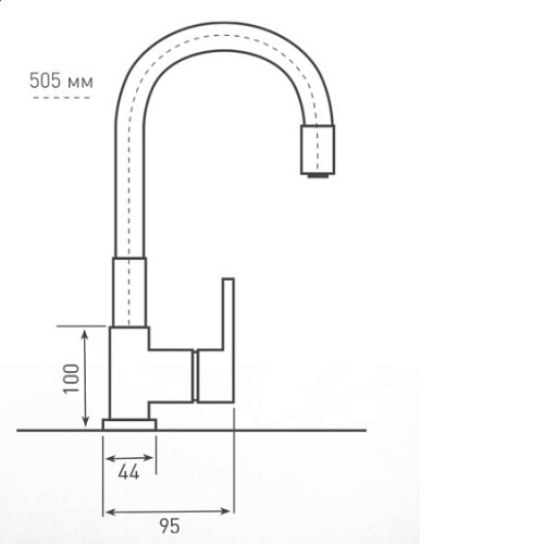 Смеситель ZIGMUND & SHTAIN ZS 2400B млечный путь