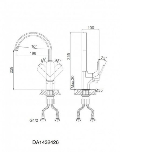 Смеситель D&K Berlin Steinbeis DA1432426