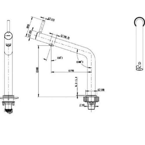 Смеситель BRAVAT Ozen F7354388CP-ENG