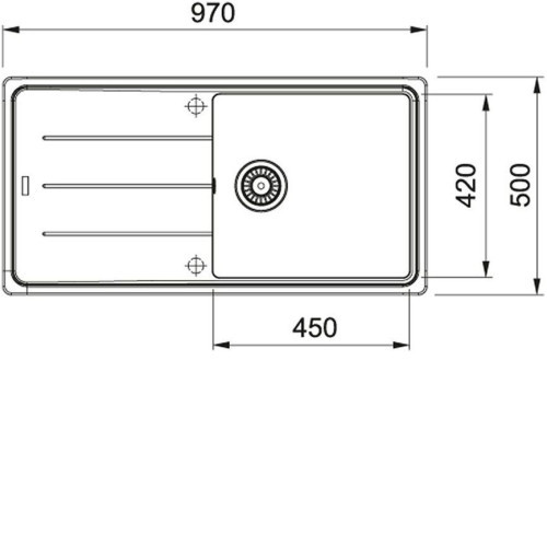 Кухонная мойка FRANKE BFG 611-97 оникс (114.0276.112)