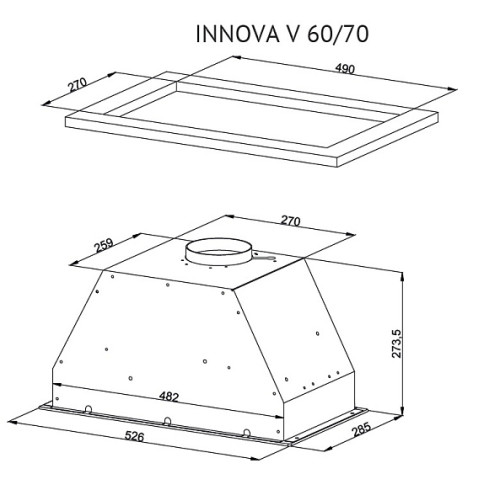 Вытяжка KUPPERSBERG INNOVA V 60 White