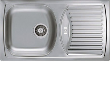 Кухонная мойка ALVEUS BASIC 150 LEI-90 1138029 (в комплекте с сифоном 1130543)