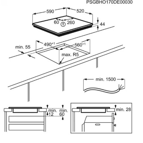 Варочная поверхность ELECTROLUX EIS62449