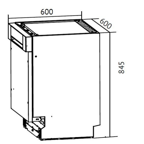 Посудомоечная машина MONSHER MDF 6045