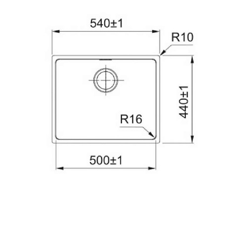 Кухонная мойка FRANKE FEX 210-50 стоп-вентиль 127.0688.782