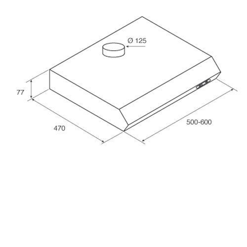 Вытяжка JET AIR SENTI WH/F/60 (PRF0023843C)