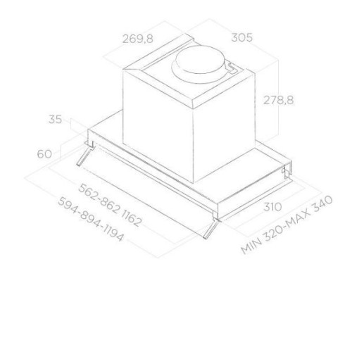 Вытяжка ELICA BOXIN LX/IX/A/90 (PRF0114761A)