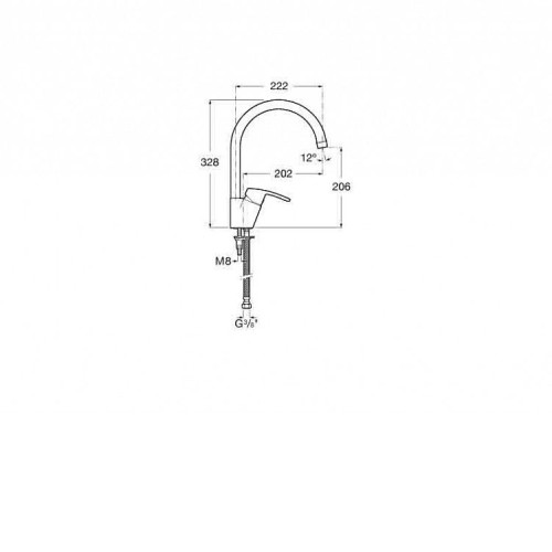 Смеситель ROCA Monodin 5A8498C0M
