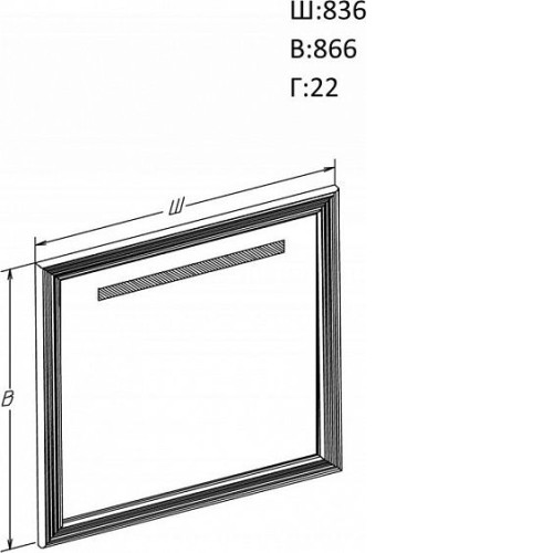 Зеркало OPADIRIS Карат 80 золото Z0000004322