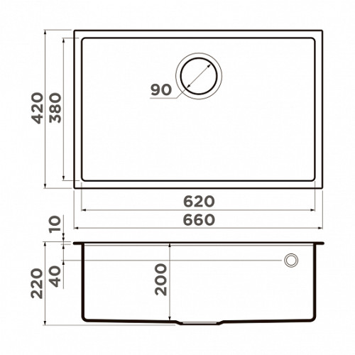 Кухонная мойка OMOIKIRI Tedori 66-U-GR Tetogranit/leningrad grey (4993541)