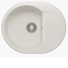 Кухонная мойка POLYGRAN Atol-620 №36 белый хлопок