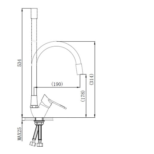 Смеситель РМС SL137W-016F