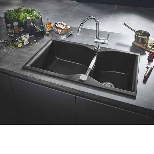 Кухонная мойка GROHE K700 черный гранит 31658AP0