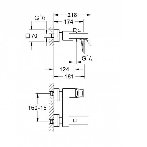 Смеситель GROHE Eurocube 23140000