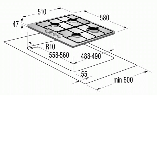 Поверхность GORENJE g 6n 50 zbx