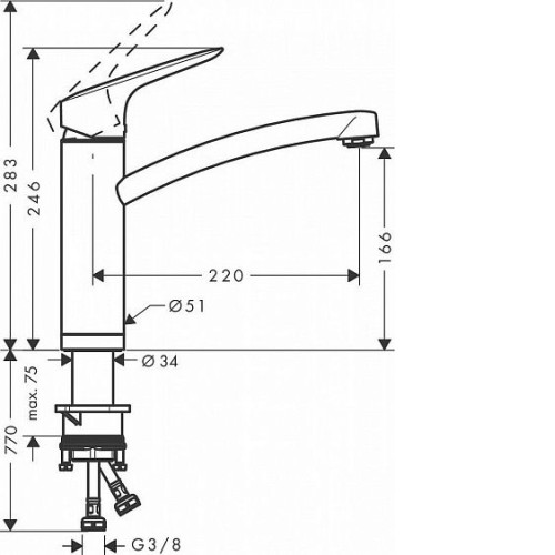 Смеситель HANSGROHE Logis 71833000