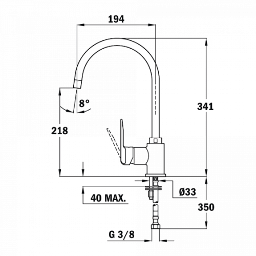 Смеситель для мойки TEKA sp 995 carbon (55995021cn)