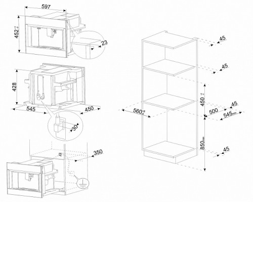 Кофемашина SMEG CMS4104B3RU
