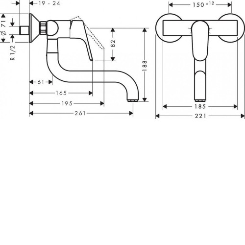 Смеситель HANSGROHE Focus 31825000 хром