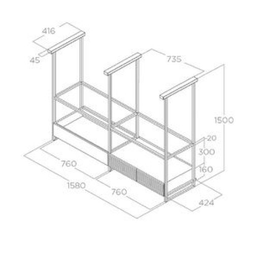 Вытяжка ELICA OPEN SUITE SUPERIOR BL MAT/F/160 (PRF0166771)