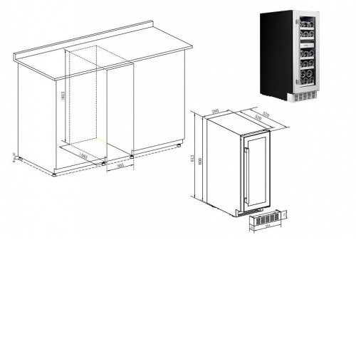 Винный шкаф TEMPTECH STX30DS