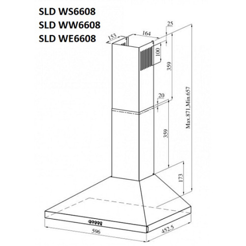 Вытяжка SCHAUB LORENZ SLD WS6608