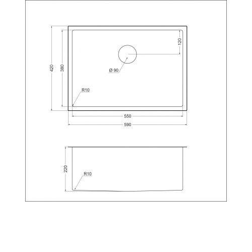 Кухонная мойка EMAR EMB-132 PVD Nano Satine